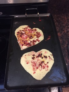Valentine's Day pancakes